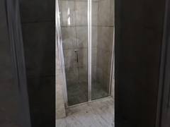 5mm thick glass folded door shower cubicle